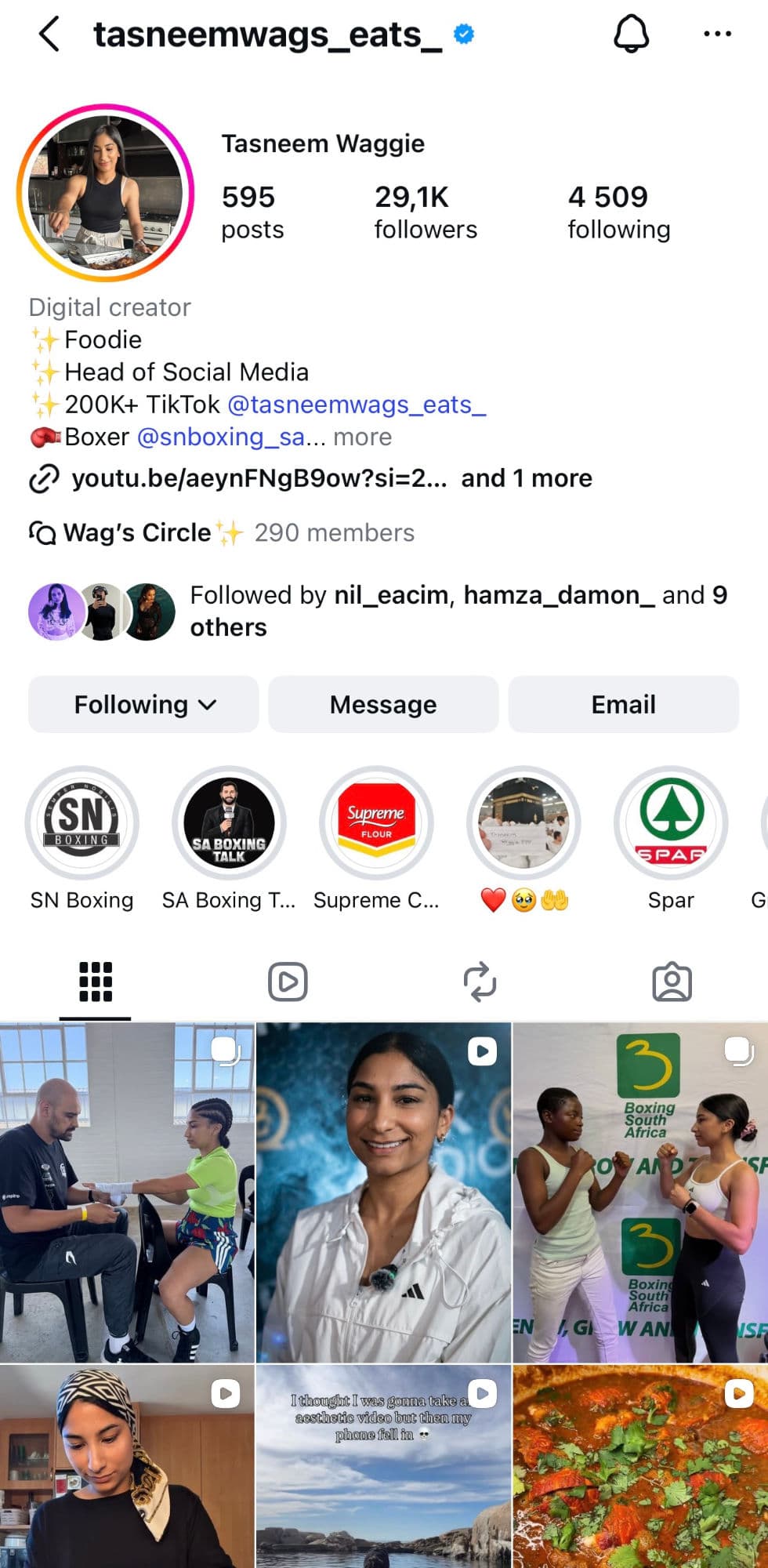 Tasneem Waggie, foodie and digital creator with 29K followers, Inflame campaign influencer