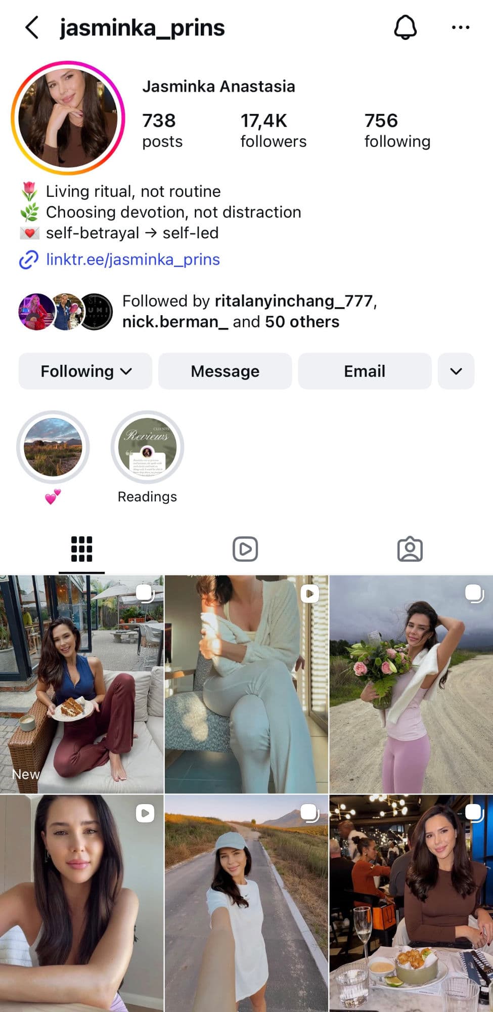 Jasminka Anastasia, lifestyle influencer with 17K followers, Inflame campaign influencer