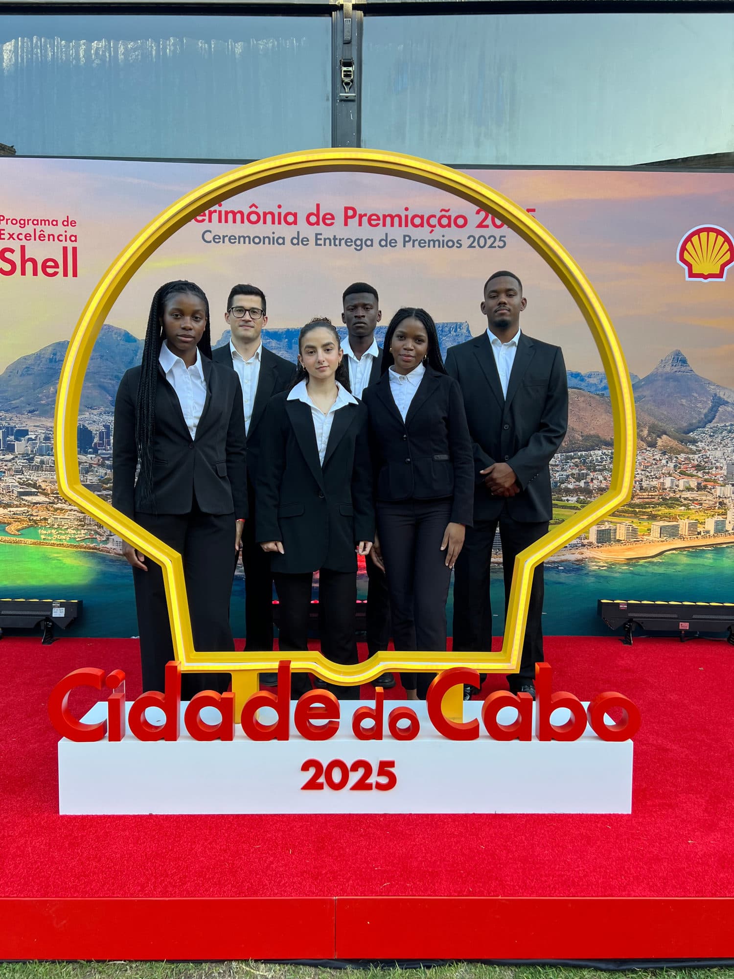 Shell V-Power brand ambassadors at a Cape Town forecourt